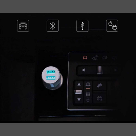 شاحن سيارة سريع S2 مع مشغل MP3 و FM من شاومي ادوات السيارات, ملحقات الجوال image