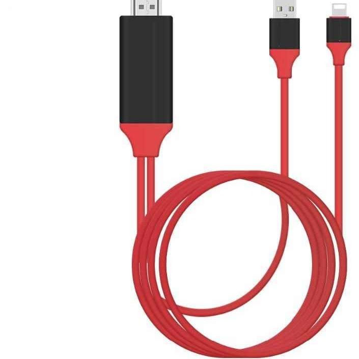 فوكسلينك المطور PHCB0212-كيبل HDMI للايفون 7 بطول 2 متر لعرض محتويات الايفون علي التلفاز