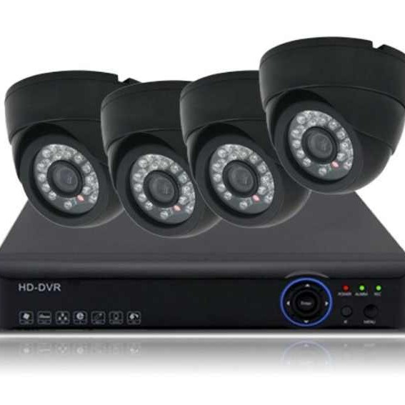 مجموعة 4 كاميرات مراقبة مع DVR مجموعة 4 كاميرات مراقبة مع DVR