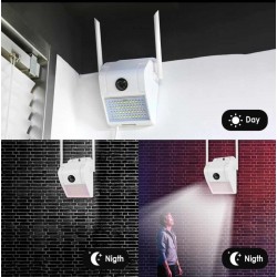 كاميرا مراقبة خارجية مزودة بكشاف ليد كاميرا مراقبة خارجية مزودة بكشاف ليد