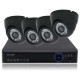 مجموعة 4 كاميرات مراقبة مع DVR image
