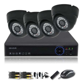 مجموعة 4 كاميرات مراقبة مع DVR