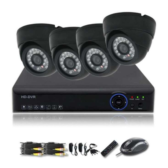 مجموعة 4 كاميرات مراقبة مع DVR image