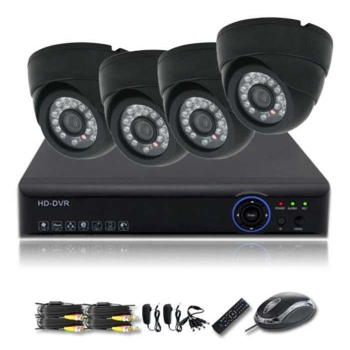 مجموعة 4 كاميرات مراقبة مع DVR