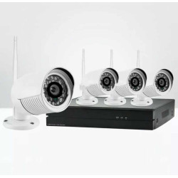 نظام مراقبة لاسلكي (4 كاميرات مراقبة لاسلكية مع NVR)