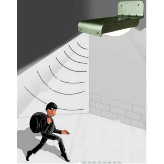 صورة-كشاف يعمل على الطاقة الشمسية-للحماية من السرقة للاستراحات والمزارع 