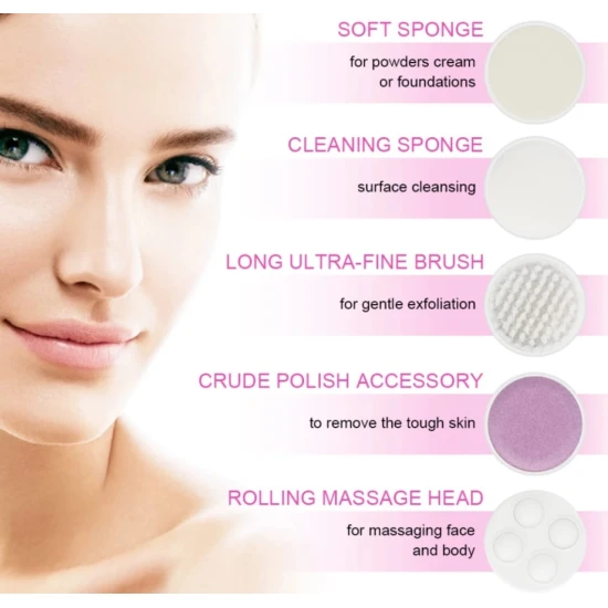 صورة-فرشاة تنظيف الوجه الكهربائية 