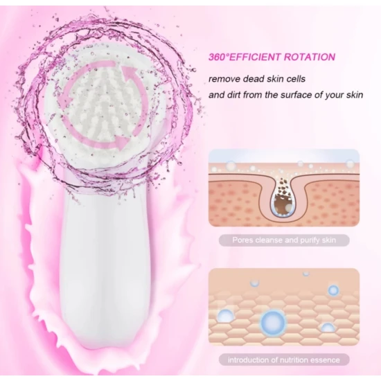 صورة-فرشاة تنظيف الوجه الكهربائية 