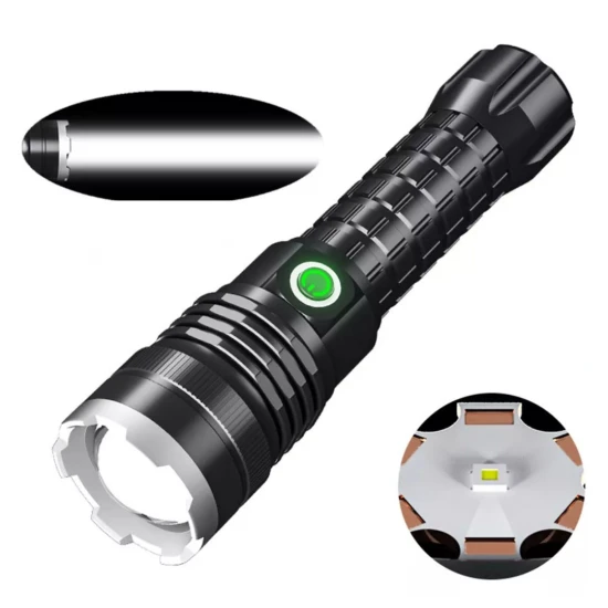 صورة-كشاف ليد يدوي p90 بطارية قوية