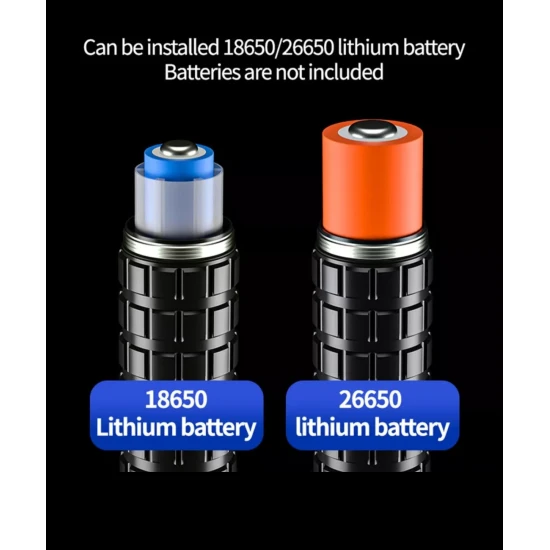 صورة-كشاف ليد يدوي p90 بطارية قوية