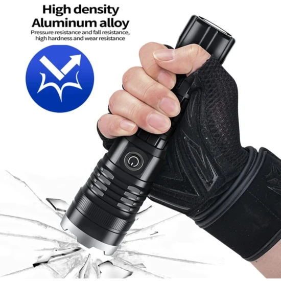 صورة-كشاف ليد يدوي p90 بطارية قوية