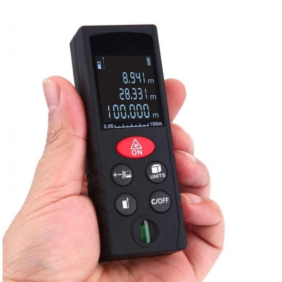 متر ليزر-جهاز قياس المسافات بالليزر D 100 الكترونيات حديثة image