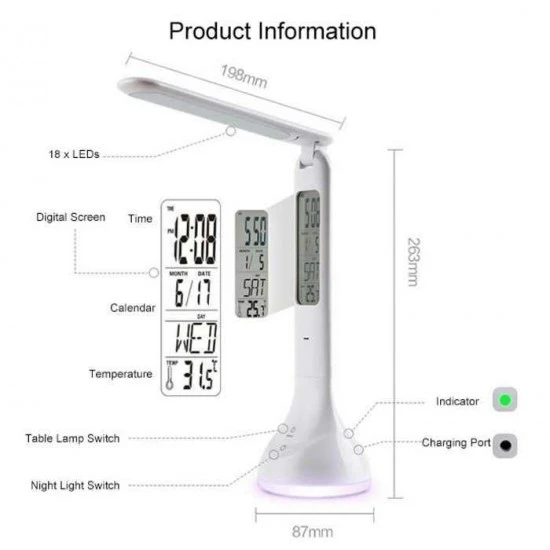 مصباح قراءة مع ابجورة الكترونيات حديثة image