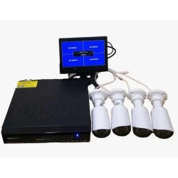 4 كاميرات مراقبة مع شاشة 7 انش HD