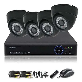 مجموعة 4 كاميرات مراقبة مع DVR