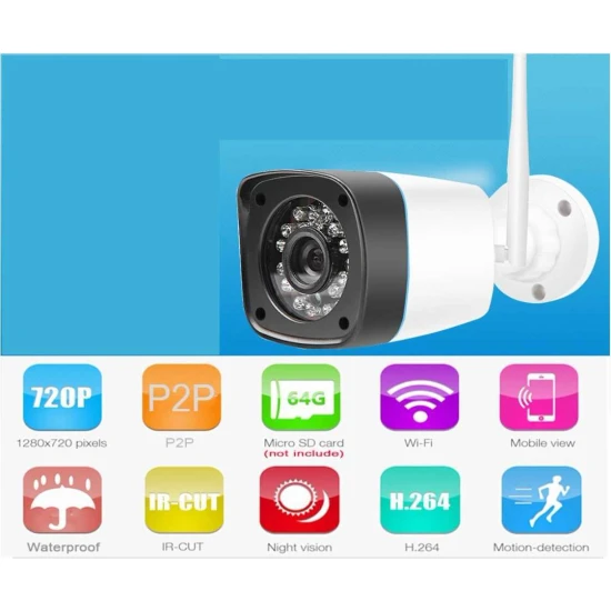 صورة-كاميرا مراقبة ip خارجية لاسلكية Techege - كاميرات مراقبة