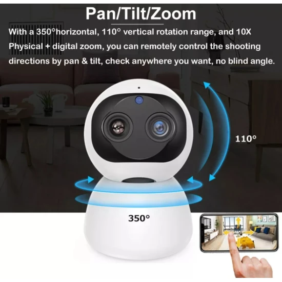 صورة-كاميرا مراقبة لاسلكية 4 ميجا بيكسل مع زوم عالي x10