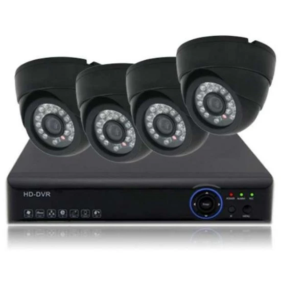 مجموعة 4 كاميرات مراقبة مع DVR image