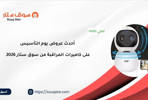 أحدث عروض يوم التأسيس 2026 على كاميرات المراقبة من سوق ستار 