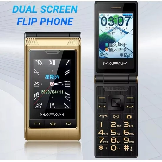 جوال كبار السن شاشتين صوره 