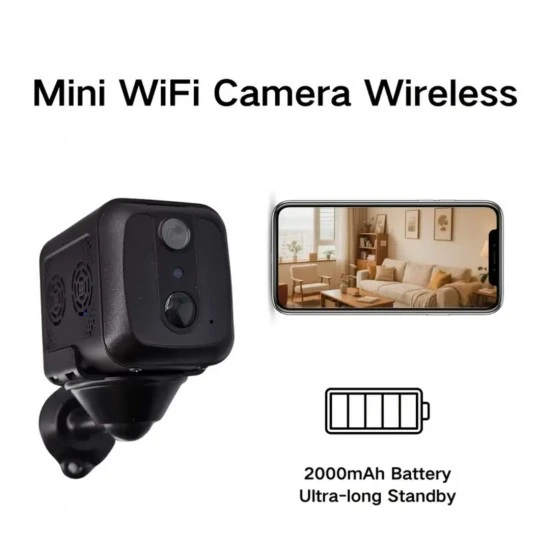 كاميرا مراقبة صغيرة wifi ببطارية قوية صوره 