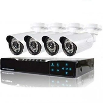 4 كاميرات مراقبة خارجية مع DVR