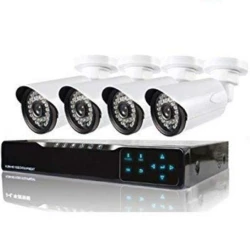 4 كاميرات مراقبة خارجية مع DVR