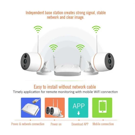نظام مراقبة ip لاسلكي خارجي image