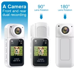 كاميرا رياضية 4K مع حامل مغناطيسي وشاشة 