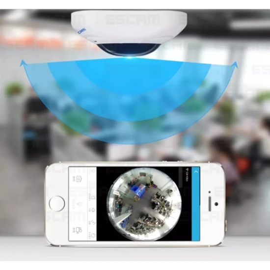 صورة-اصغر كاميرا مراقبة بتقنية VR مشاهدة كامل الموقع 360 درجة