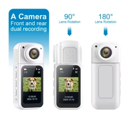 كاميرا رياضية 2K مع حامل مغناطيسي وشاشة 