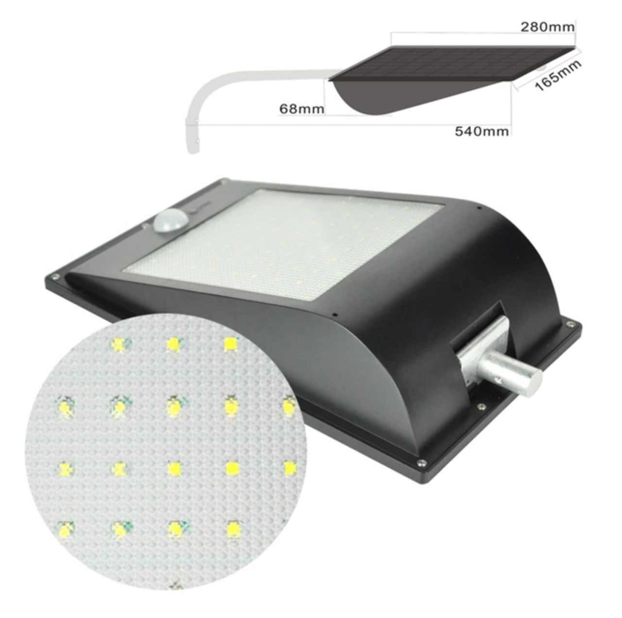 كشاف 81 LED-انارة بالطاقة الشمسية-مقاوم للماء والعوامل الجوية