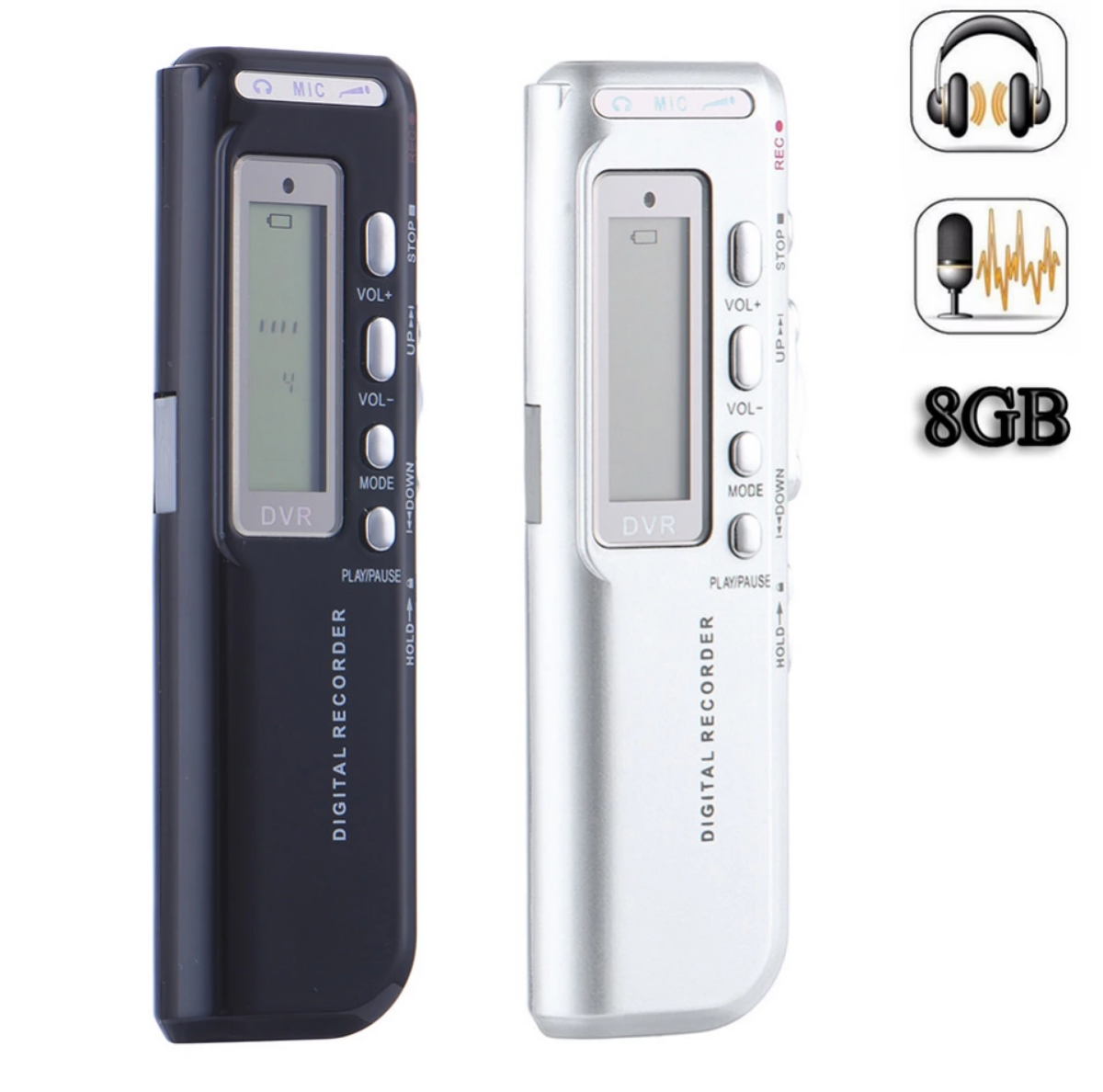 مسجل صوت دجتل مع مشغل mp3