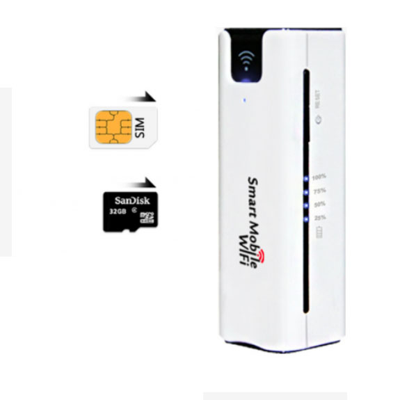 مودم 3G مع باوربنك يدعم ذاكرة خارجية