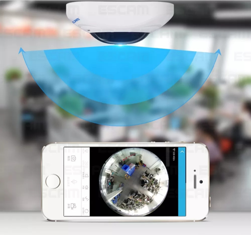 اصغر كاميرا مراقبة بتقنية VR مشاهدة كامل الموقع 360 درجة