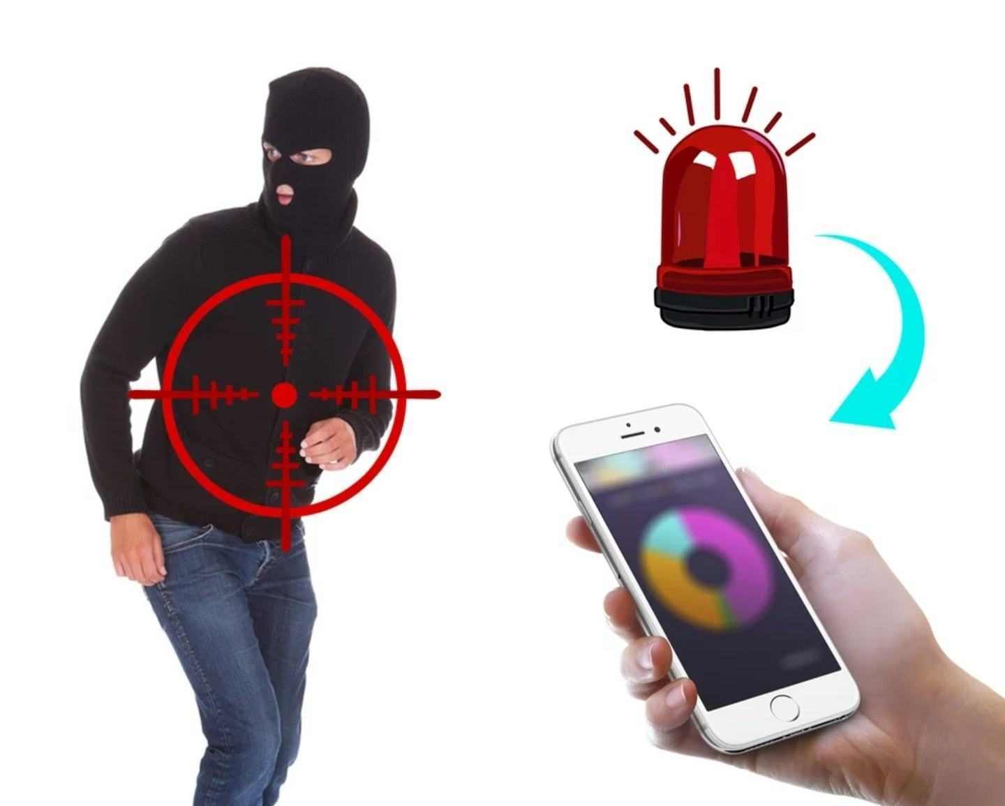 كاميرا مراقبة خارجية مزودة بكشاف ليد