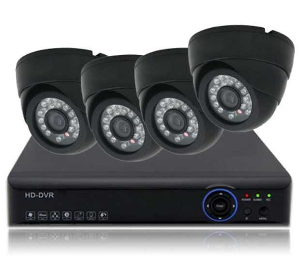 مجموعة 4 كاميرات مراقبة مع DVR